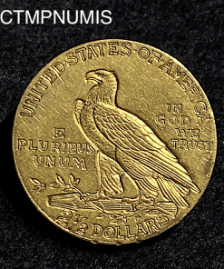 ,MONNAIE,ETATS,UNIS,2,5,DOLLAR,OR,1911,INDIEN,