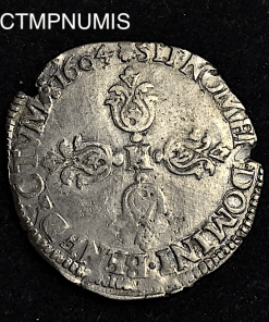 ,MONNAIE,ROYALE,HENRI,IV,1/4,FRANC,ARGENT,1604,M,TOULOUSE,