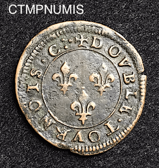 ,MONNAIE,ROYALE,DOUBLE,TOURNOIS,HENRI,III,M,TOULOUSE,