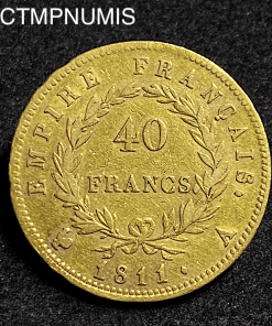 ,MONNAIE,EMPIRE,40,FRANCS,OR,NAPOLEON,1811,