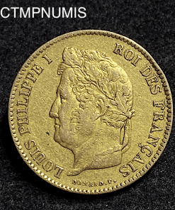 ,MONNAIE,ROYALE,LOUIS,PHILIPPE,40,FRANCS,OR,1833,