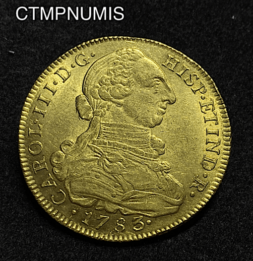 ,COLOMBIE,8,ESCUDOS,OR,NUEVO,REINO,1783,