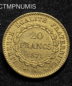 ,20,FRANCS,OR GENIE,1871,