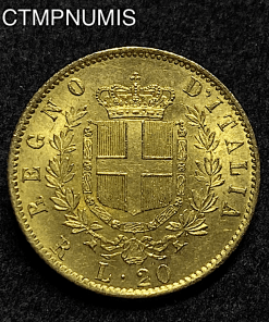 ,MONNAIE,ITALIE,20,LIRE,OR,1871,R,ROME,