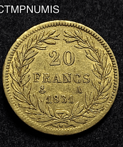 ,MONNAIE,ROYALE,LOUIS,PHILIPPE,20,FRANCS,OR,1831,