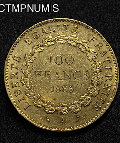 ,MONNAIE,100,FRANCS,OR,GENIIE,1886,