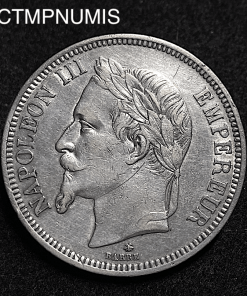 ,MONNAIE,EMPIRE,5,FRANCS,ARGENT,NAPOLEON,1862,