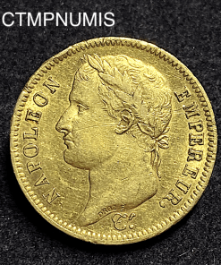 ,MONNAIE,EMPIRE,40,FRANCS,OR,NAPOLEON,I°,1812,