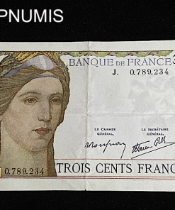 ,BILLET,300,FRANCS,1938,