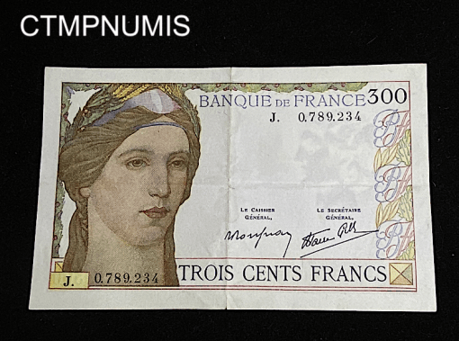 ,BILLET,300,FRANCS,1938,