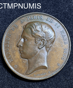 ,MEDAILLE,NAPOLEON,IV,UNIFACE,1856,