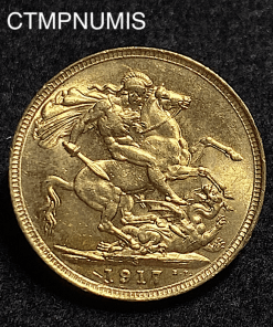 ,MONNAIE,AUSTRALIE,1,SOUVERAIN,OR,1917,S,SYDNEY,