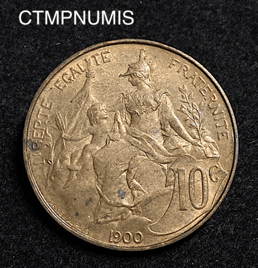 ,MONNAIE,10,CENTIMES,DANIEL,DUPUIS,1900,