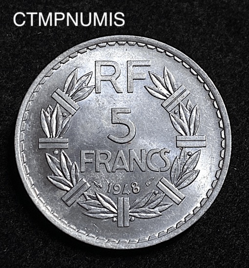 ,MONNAIE,5,FRANCS,ALU,LAVRILLIER,1948,