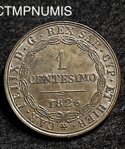 ,MONNAIE,ITALIE,1,CENTESIMO,1826,TURIN,