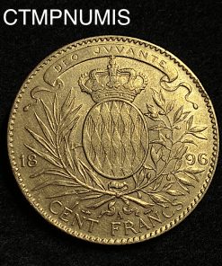 ,MONNAIE,MONACO,100,FRANCS,OR,1896,
