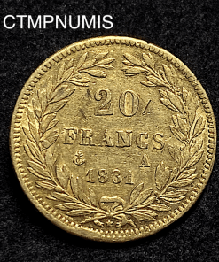 ,MONNAIE,ROYALE,LOUIS,PHILIPPE,20,FRANCS,OR,1831,