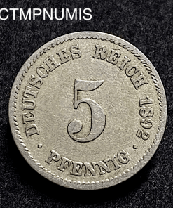 ,MONNAIE,ALLEMAGNE,5,PFENNIG,1892,J,