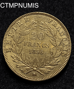 ,MONNAIE,EMPIRE,20,FRANCS,OR,NAPOLEON,1856,BB,