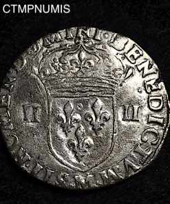 ,MONNAIE,ROYALE,HENRI,III,1/4,ECU,ARGENT,1588,M,TOULOUSE,