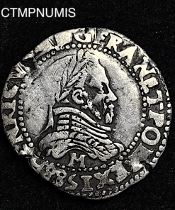 ,MONNAIE,ROYALE,HENRI,III,1/4,FRANC,ARGENT,1588,M,TOULOUSE,