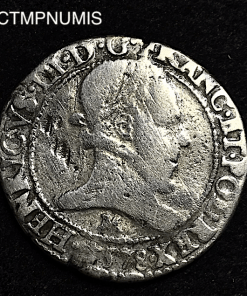 ,MONNAIE,ROYALE,HENRI,III,1/2,FRANC,ARGENT,1578,M,TOULOUSE,