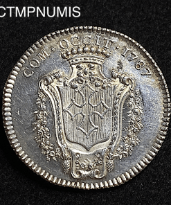 ,JETON,ARGENT,LANGUEDOC,LOUIS,XVI,1787,