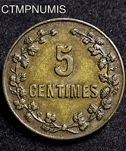 ,MONNAIE,NECESSITE,5,CENTIMES,ALGERIE,VIGNOBLE,CHAPEAU,BONE,