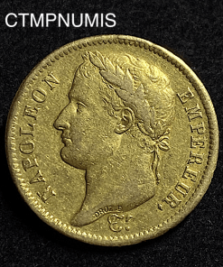 ,MONNAIE,40,FRANCS,OR,NAPOLEON,I°,1808,H,LA,ROCHELLE,