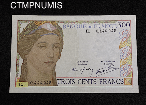 ,BILLET,300,FRANCS,TYPE,1938,SPL,