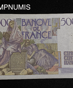 ,BILLET,500,FRANCS,CHATEAUBRIAND,1945,