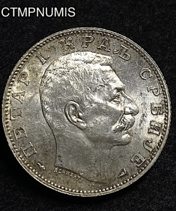 ,MONNAIE,SERBIE,2,DINARA,ARGENT,1915,