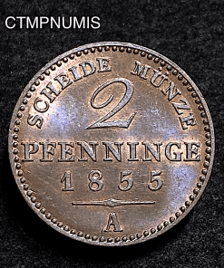 ,MONNAIE,ALLEMAGNE,PRUSSE,2,PFENNIG,1855,