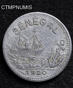 ,MONNAIE,NECESSITE,SENEGAL,25,CENTIMES,1920,