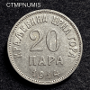 ,MONNAIE,MONTENEGRO,20,PARA,1914,