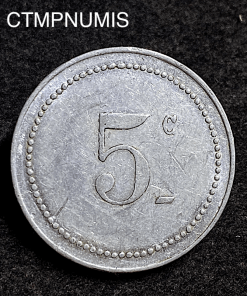 ,MONNAIE,COLONIE,ALGERIE,5,CENTIMES,1915,BONE,