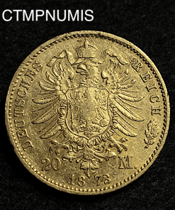 ,MONNAIE,ALLEMAGNE,BAVIERE,20,MARK,OR,1873,