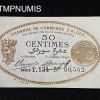 ,BILLET,CHAMBRE,COMMERCE,ALGER,50,CENTIMES,MARRON,1915,