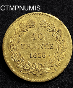 ,MONNAIE,ROYALE,LOUIS,PHILIPPE,40,FRANCS,OR,1836,
