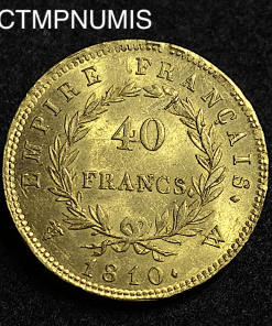 ,MONNAIE,40,FRANCS,OR,NAPOLEON,1810,W,LILLE,