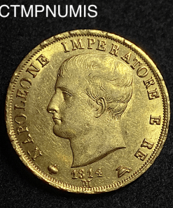 ,MONNAIE,ITALIE,40,LIRE,NAPOLEON,.1814,MILAN,