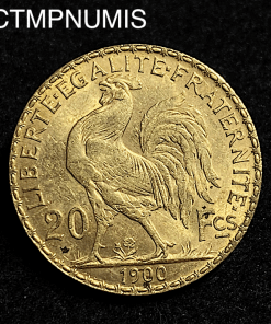 ,MONNAIE,20,FRANCS,OR,COQ,1900,