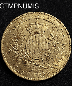 ,MONNAIE,MONACO,100,FRANCS,OR,1896,