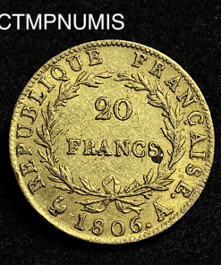 ,MONNAIE,20,FRANCS,OR,NAPOLEON,I°,1806,