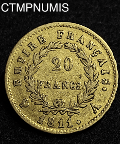 ,MONNAIE,EMPIRE,20,FRANCS,NAPOLEON,1811,
