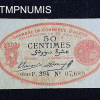 ,BILLET,50,CENTIMES,1919,ALGERIE,ALGER,