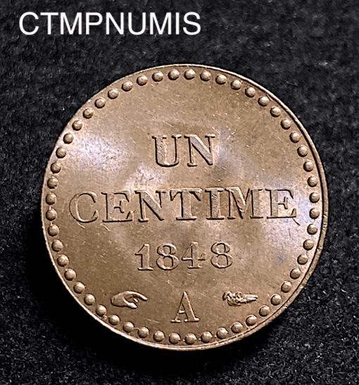 ,MONNAIE,UN,CENTIME,DUPRE,1848,