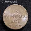 ,MONNAIE,UN,CENTIME,DUPRE,1851,