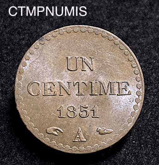 ,MONNAIE,UN,CENTIME,DUPRE,1851,