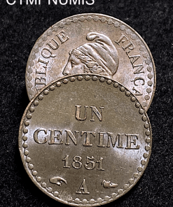 ,MONNAIE,UN,CENTIME,DUPRE,1851,